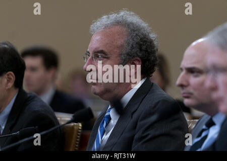 Washington, District of Columbia, USA. 7th Feb, 2019. STEVEN M. ROSENTHAL, Senior Fellow, Urban-Brookings Tax Policy Center testifies before the House Ways and Means Oversight Committee overseeing a hearing on questions regarding subpoenaing President DONALD TRUMP's tax returns, February 7, 2019 Credit: Douglas Christian/ZUMA Wire/Alamy Live News Stock Photo