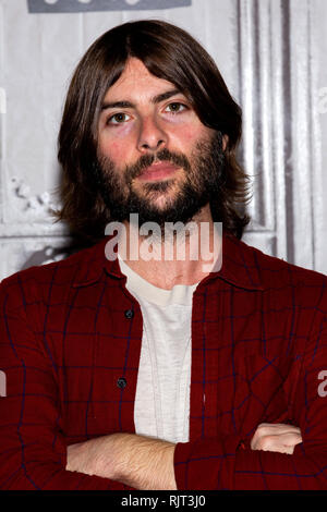 New York, USA. 07 Feb, 2019. Robert Schwartzman visits The Thursday, Feb 7, 2019 BUILD Series Inside Candids discussing 'The Unicorn' at BUILD Studio in New York, USA. Credit: Steve Mack/S.D. Mack Pictures/Alamy Live News Stock Photo
