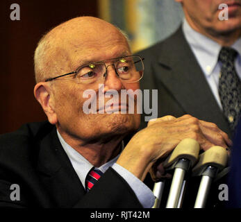 Washington, District of Columbia, USA. 22nd Mar, 2010. United States Representative John Dingell (Democrat of Michigan) looks on as his fellow House Democratic Leaders celebrate the passage of the health care reform bill in the U.S. Capitol in Washington, DC early Monday morning, March 22, 2010. Credit: Ron Sachs/CNP.(RESTRICTION: NO New York or New Jersey Newspapers or newspapers within a 75 mile radius of New York City) Credit: Ron Sachs/CNP/ZUMA Wire/Alamy Live News Stock Photo