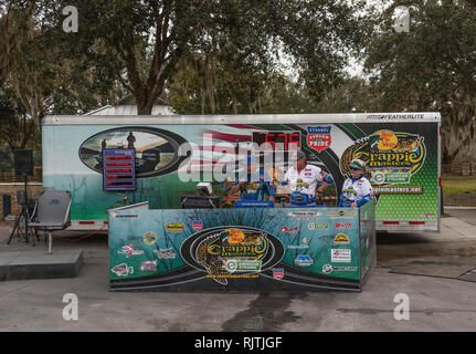 Crappie Fishing Tournament Weigh-in located at the Ed Stone Park Boat Ramp in Volusia County, Florida Stock Photo