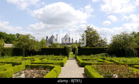 Chateau de Touffou. Bonnes, France Stock Photo