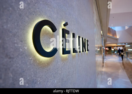 Logo sign of Celine on a wall of an old building located in downtown Bern,  Switzerland, March 2020. French luxury leather brand part of LMVH group  Stock Photo - Alamy