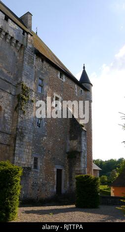 Chateau de Touffou. Bonnes, France Stock Photo