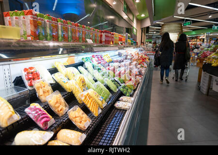 SHENZHEN, CHINA - FEBRUARY 05, 2016: interior of blt market in ShenZhen. blt an acronym of 'better life together' Stock Photo