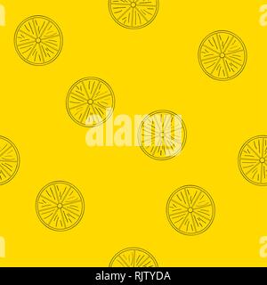 Seamless pattern of lemons. Vector file EPS 10 Stock Vector