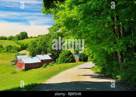 Jenne Farm In Spring, South Woodstock, Vermont, USA Stock Photo