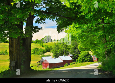 Jenne Farm In Spring, South Woodstock, Vermont, USA Stock Photo