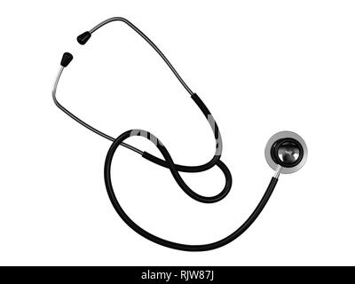 Stethoscope isolated on white background Stock Photo - Alamy