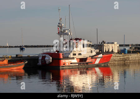 Coast Guard Station at Cobourg Harbour Stock Photo