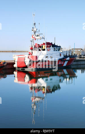 Coast Guard Station at Cobourg Harbour Stock Photo