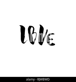 Love lettering, handwritten text inscription with arrow black vector icon  set Stock Vector Image & Art - Alamy