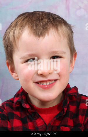 young boy 4 years old Stock Photo