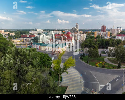 Lipetsk, Russia - Aug 5. 2018. Revolution square from above Stock Photo