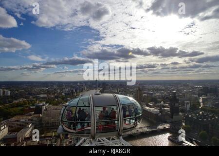 London Eye, South Bank, London, England Stock Photo