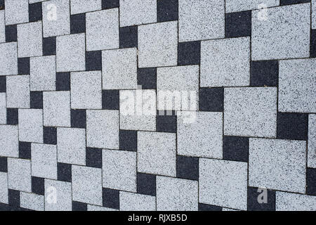 Sidewalk tile laid out in the style of 3d Stock Photo