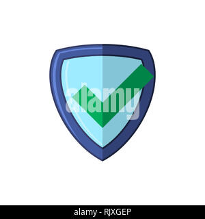 Security Check Icon, Shield Logotype, Protect Sign. Mark Approved Logo, Guard Symbol, System Privacy Set Stock Photo