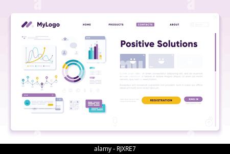 Ui dashboard. Ux app kit with finance graphs Stock Vector