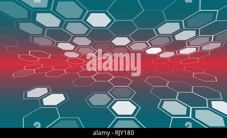 Hexagonal abstract creative vector background Stock Vector