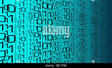 Chaos in artificial intelligence database, neural network vector illustration Stock Vector