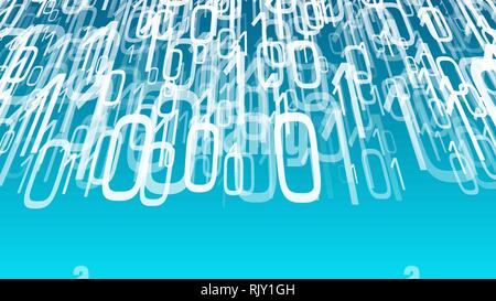 Abstract background binary code, cyberspace vector computer language Stock Vector