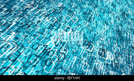 Cyber abstract background, binary code vector cyberspace Stock Vector