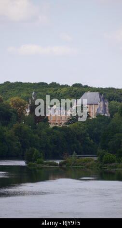 Chateau de Touffou. Bonnes, France Stock Photo