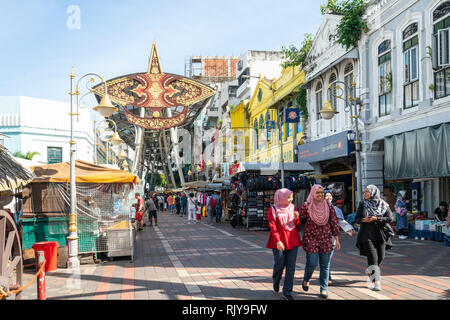 The entrance of  Kasturi walk market in Kuala Lumpur, Malaysia Stock Photo