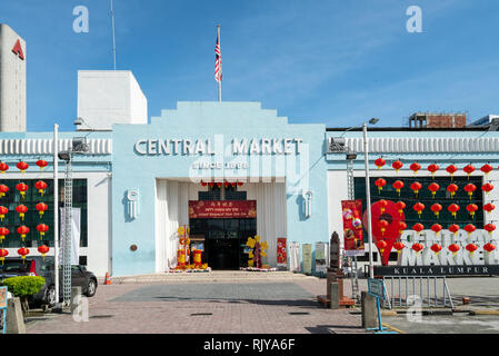 a view of the entrance of  Central market in Kuala Lumpur, Malaysia Stock Photo
