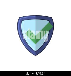 Security Check Icon, Shield Logotype, Protect Sign. Mark Approved Logo, Guard Symbol, System Privacy Set Stock Vector