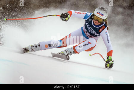 Are Sweden. 08th Feb 2019. Alpine skiing Combination ladies