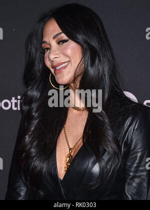 Los Angeles, United States. 07th Feb, 2019. LOS ANGELES, CA, USA - FEBRUARY 07: Singer Nicole Scherzinger arrives at the Spotify Best New Artist Party 2019 held at the Hammer Museum on February 7, 2019 in Los Angeles, California, United States. (Photo by Image Press Agency) Credit: Image Press Agency/Alamy Live News Stock Photo