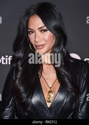 Los Angeles, United States. 07th Feb, 2019. LOS ANGELES, CA, USA - FEBRUARY 07: Singer Nicole Scherzinger arrives at the Spotify Best New Artist Party 2019 held at the Hammer Museum on February 7, 2019 in Los Angeles, California, United States. (Photo by Image Press Agency) Credit: Image Press Agency/Alamy Live News Stock Photo