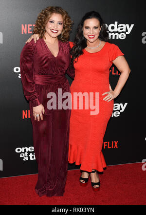 February 7, 2019 - JUSTINA MACHADO and GLORIA CALDERON KELLETT attends Netflix's ''One Day at a Time'' Season 3 Premiere and global launch at Regal Cinemas L.A. LIVE 14 in Los Angeles, California. Credit: Billy Bennight/ZUMA Wire/Alamy Live News Stock Photo