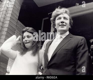 ANOUK AIMEE with husband Albert Finney.(Credit Image: Â© Araldo Di ...