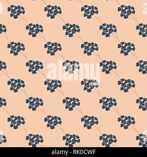 Seamless pattern, background with flowers like japanese sakura in soft colors Stock Vector