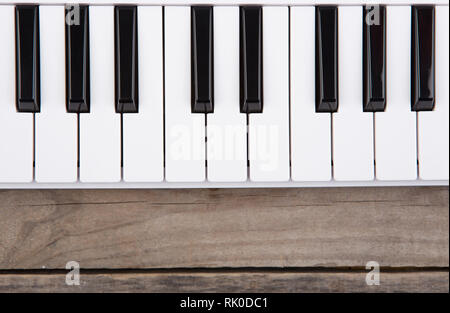 Close up of MIDI controller keys Stock Photo