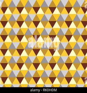 Yellow,gray, red and golden triangle vector pattern Stock Vector