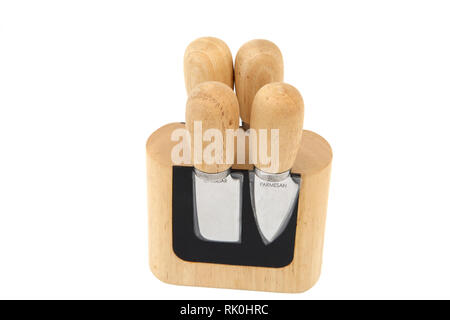 Set of Cheese Knives on a Magnetic Block Stock Photo