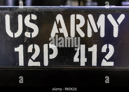 HO CHI MINH CITY, VIETNAM - JANUARY 25, 2019: War Remnants Museum. US AIR FORCE near Saigon Remnants Museum captured during the war, the most popular  Stock Photo