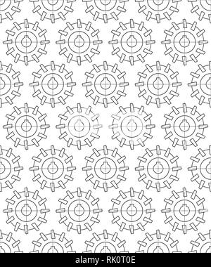 Seamless pattern of the cylindrical contour milling cutter tool Stock Vector