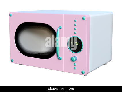 Pink and deals white microwave