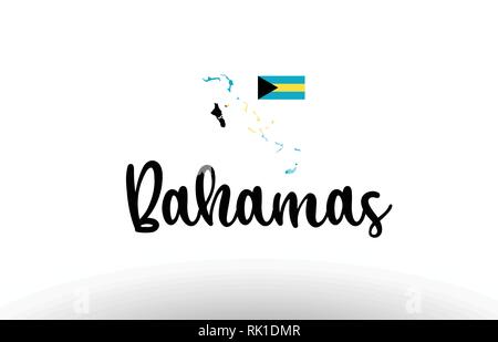 Bahamas flag logo icon set, rectangle flat icons, circular shape, marker  with flags. 9798758 Vector Art at Vecteezy