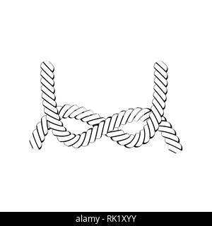 Vector illustration nautical rope knots decorative vintage element Stock  Vector Image & Art - Alamy