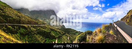 Impressive volcanic landscape in Gran Canaria,Spain. Stock Photo
