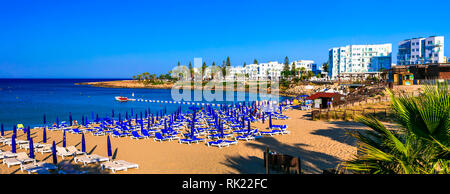 Beautiful Fig Tree Bay,Protaras,Cyprus island. Stock Photo