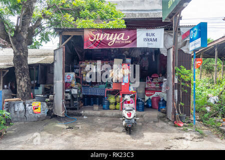 A general store in Jimbaran, Bali Indonesia. Stock Photo