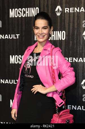 Celebrities attend the Moschino men's and women's fashion show held at