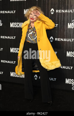 Celebrities attend the Moschino men's and women's fashion show held at