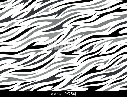 Seamless zebra print vector pattern Stock Vector
