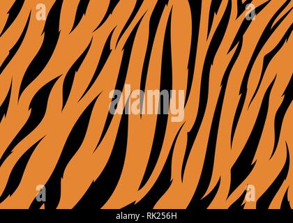 Tiger seamless pattern design, vector illustration background. wildlife fur skin design illustration. Stock Vector